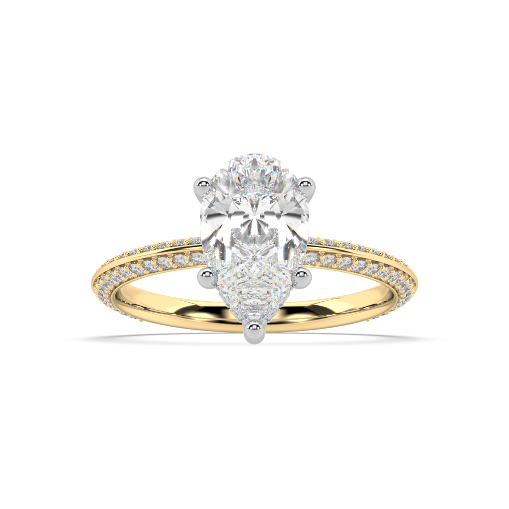 Romy Knife Edge lab grown diamond Engagement Ring