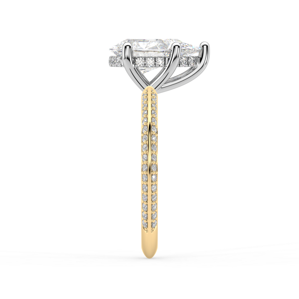 Romy Knife Edge lab grown diamond Engagement Ring