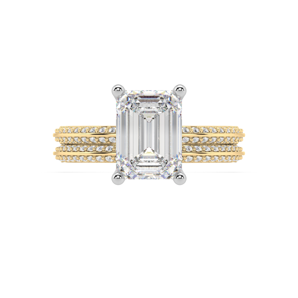 Romy Knife Edge lab grown diamond Engagement Ring