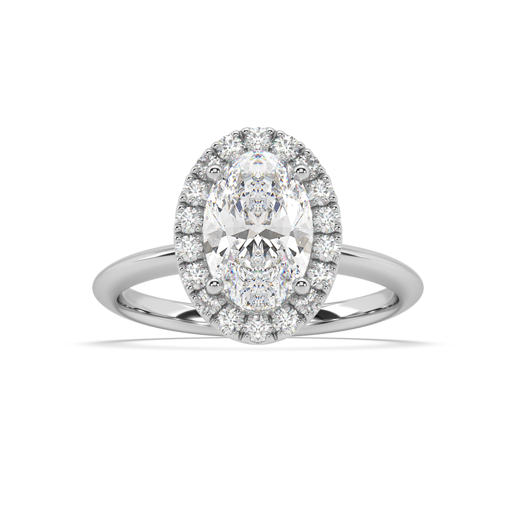 Romy Knife Edge lab grown diamond Engagement Ring