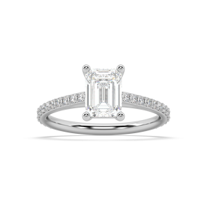 Isabella Cathedral lab grown diamond Engagement Ring