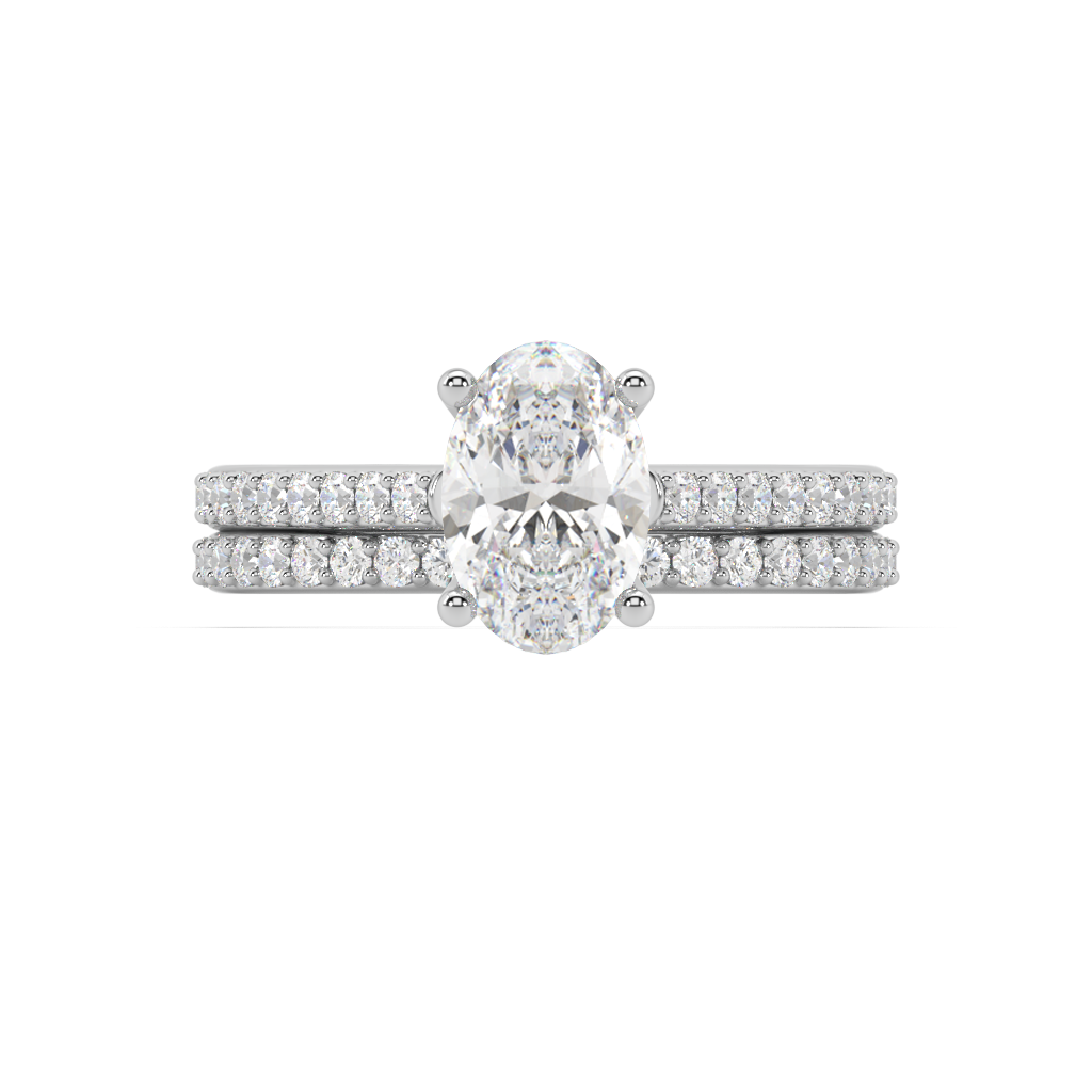 Isabella Cathedral lab grown diamond Engagement Ring