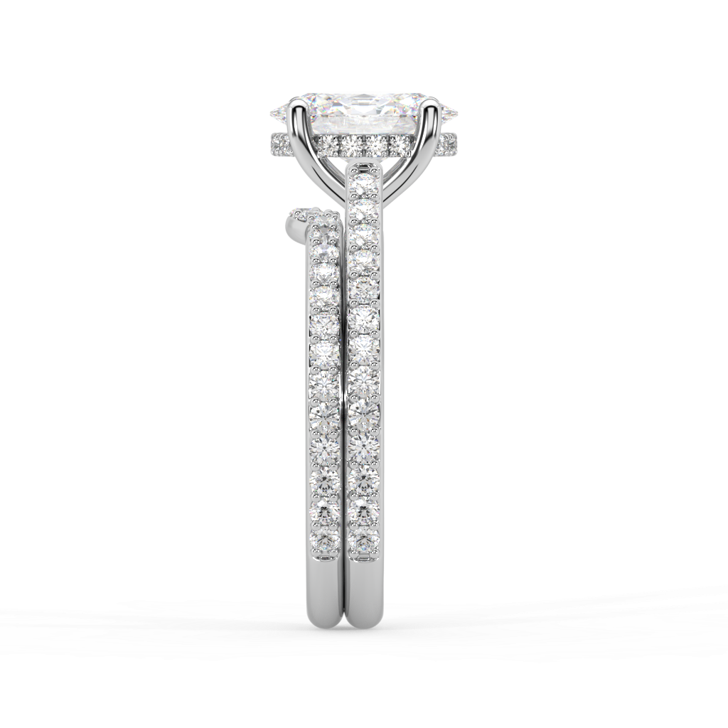 Isabella Cathedral lab grown diamond Engagement Ring