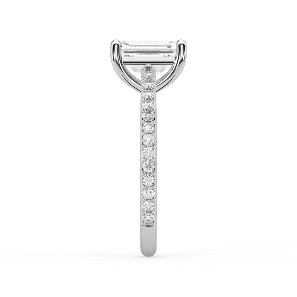 Isabella Cathedral lab grown diamond Engagement Ring