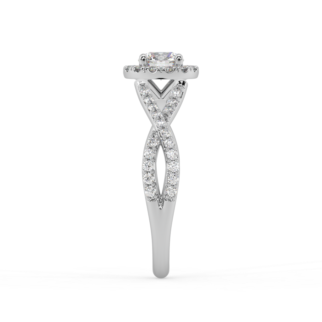 Amèlie Twist natural mined diamond Engagement Ring