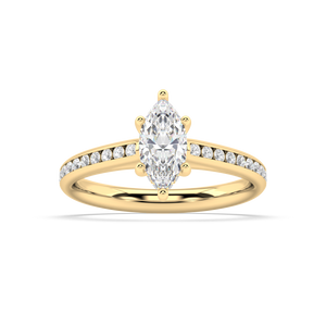 Isabella Cathedral lab grown diamond Engagement Ring