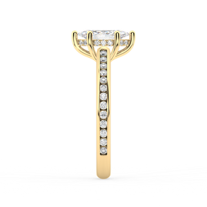 Isabella Cathedral lab grown diamond Engagement Ring