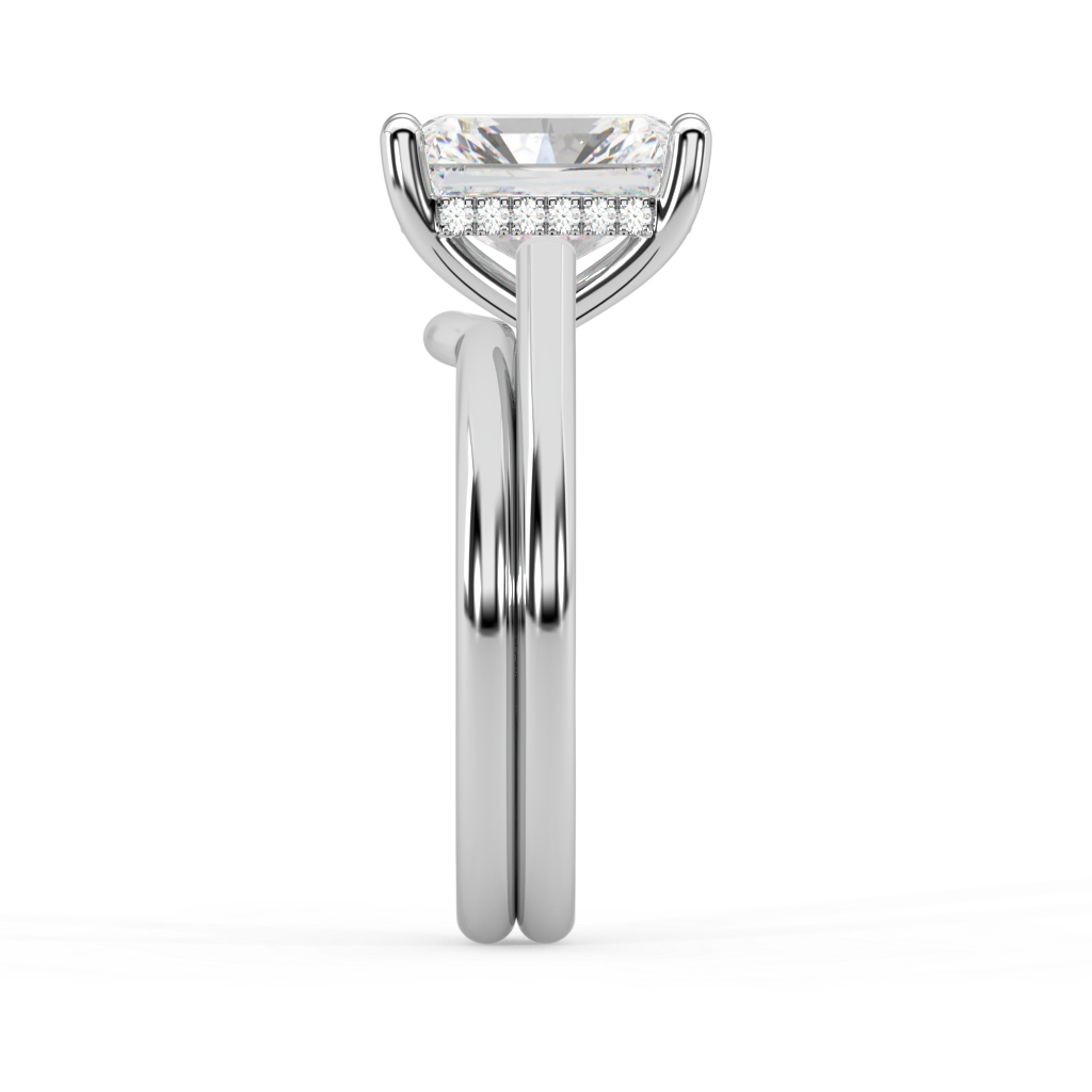 Isabella Cathedral lab grown diamond Engagement Ring