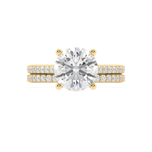 Isabella Cathedral lab grown diamond Engagement Ring