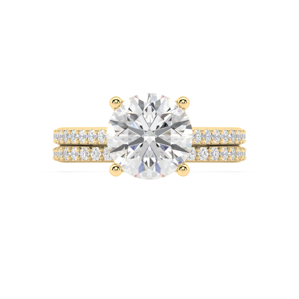 Isabella Cathedral lab grown diamond Engagement Ring
