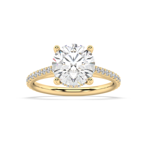 Isabella Cathedral lab grown diamond Engagement Ring