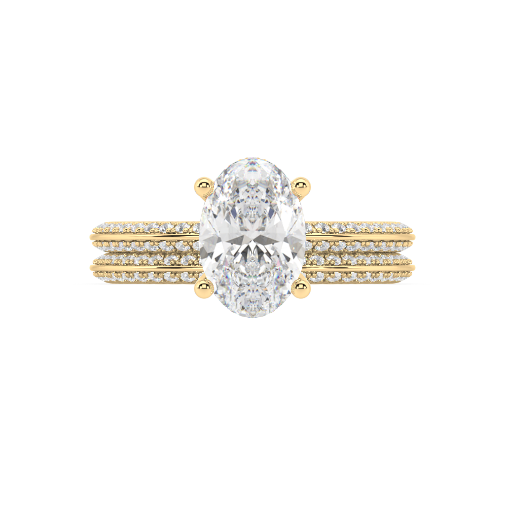 Romy Knife Edge lab grown diamond Engagement Ring