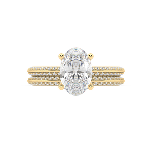 Romy Knife Edge lab grown diamond Engagement Ring