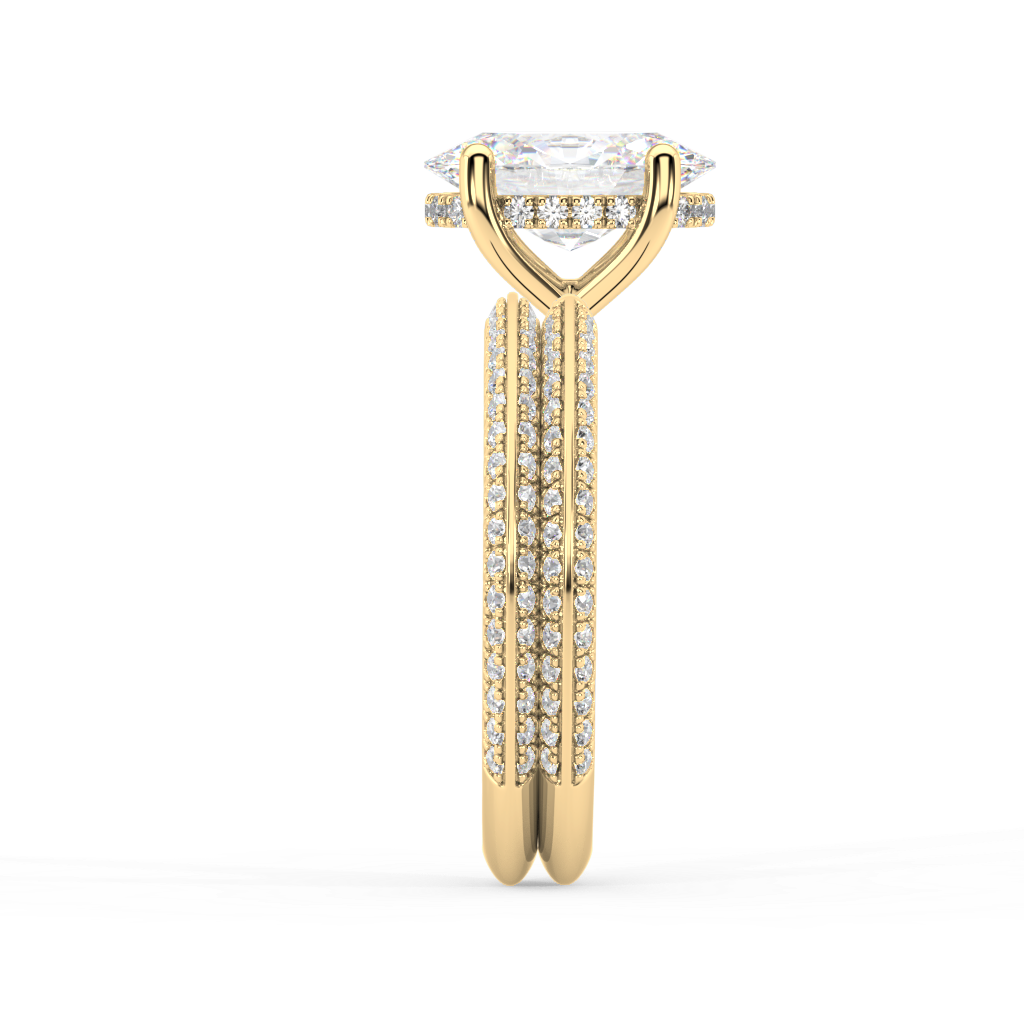 Romy Knife Edge lab grown diamond Engagement Ring