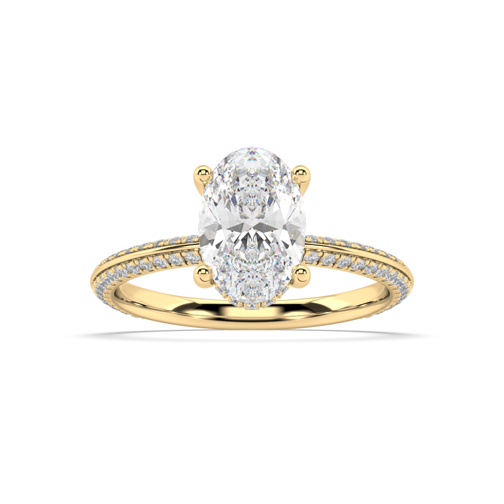 Romy Knife Edge lab grown diamond Engagement Ring