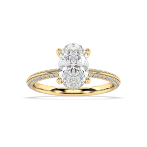 Romy Knife Edge lab grown diamond Engagement Ring
