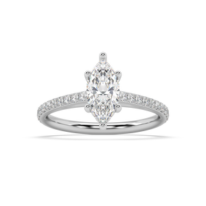 Isabella Cathedral lab grown diamond Engagement Ring