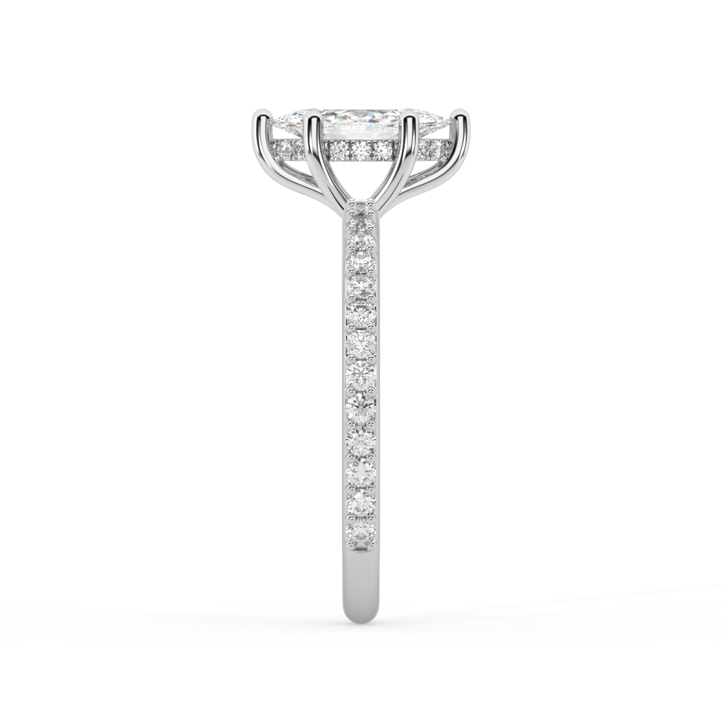 Isabella Cathedral lab grown diamond Engagement Ring